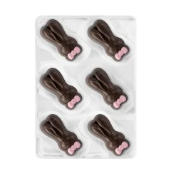 Dark Gianduja Chocolate Bunny Selector<Hotel Chocolat