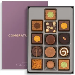 Exquisitely Nutty H-box with Congratulations Sleeve<Hotel Chocolat Best