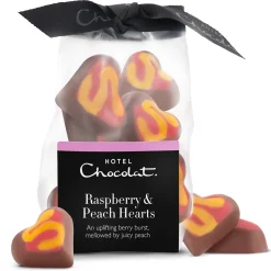 Raspberry & Peach Chocolate Hearts Ribbon Bag<Hotel Chocolat Discount