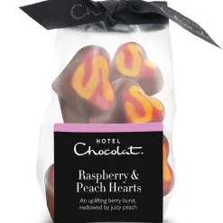 Raspberry & Peach Chocolate Hearts Ribbon Bag<Hotel Chocolat Discount