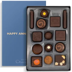Serious Dark Fix H-Box with Happy Anniversary Sleeve<Hotel Chocolat Outlet