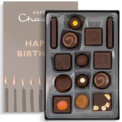 Serious Dark Fix H-Box with Happy Birthday Sleeve<Hotel Chocolat Outlet