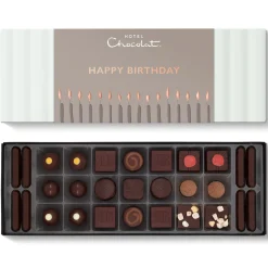 Serious Dark Fix Sleekster with Happy Birthday Sleeve<Hotel Chocolat Online